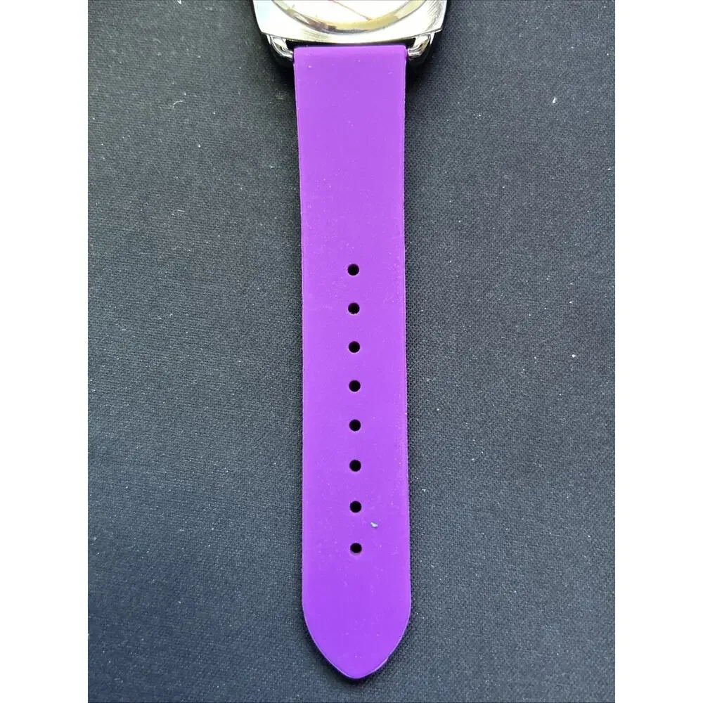 Gossip Black Case Purple Band Women’s Quartz Watch